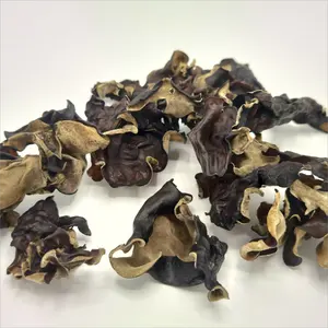Washed Dried White Black Fungus Without Root.