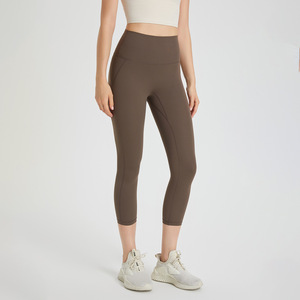 Leggings Capri de Yoga Taille Haute pour Femmes, Effet Push-Up, Extensibles, Doux, Amincissants, pour Fitness, Pilates, Course et Sports - Product Image 1