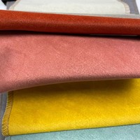 Tissu d'ameublement en velours délavé vintage, textile vieilli pour canapé, chaise, coussin et fournitures de mobilier d'intérieur