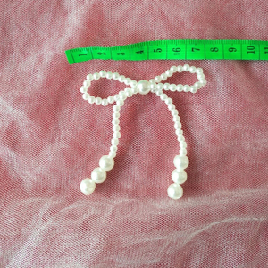 Nhà Máy Bán Buôn Sang Trọng Ngọc Trai Bow Chuỗi Chất Lượng Cao Nhựa Trang Trí Ngọc Trai Cho Đám Cưới Đảng Hoa Trang Trí - Product Image 6