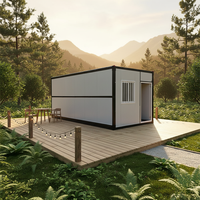 Conteneur pliable intelligent de 20 pieds, pod préfabriqué compact pour le glamping, les maisons de jardin et les locations Airbnb