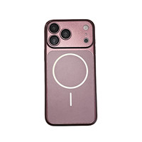 Coque de téléphone magnétique à chargement sans fil, en PC rigide mat, antichoc, avec protection intégrale de l'objectif de l'appareil photo pour iPhone 17