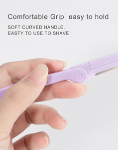 Maquinilla de Afeitar para <span class=keywords><strong>Cejas</strong></span> Portátil Personalizada al por Mayor para Mujeres, Segura para Maquillaje y Afeitado, para Dar Forma a las <span class=keywords><strong>Cejas</strong></span> - Product Image 3