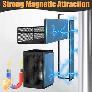 Estante magnético para especias para refrigerador, cesta de almacenamiento multicapa, organizador de cocina sin perforación, accesorio colgante para nevera - Product Image 2