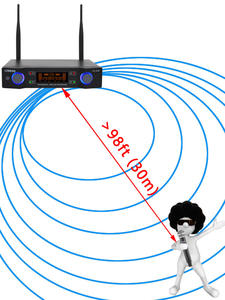 Micrófono Inalámbrico para el Hogar, Tarjeta de Sonido para Cantar, Equipo de Transmisión en Vivo, Micrófono Profesional para Karaoke, Uno Arrastra Dos - Product Image 4