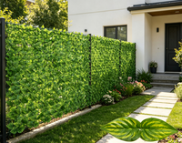 Clôture en plastique pour jardin plante verte feuilles herbe mur filet pour poulet clôture
