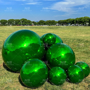 Custom Large PVC Inflatable Mirror Ball <b>Balloon</b> With UV Printing for Event Decoration <b>Customized</b> Inflatable Mirror Ball <b>Balloon</b> - Product Image 2