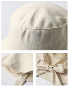 Chapeau Bob Femme à Large Bord avec Sangle, Pliable, Anti-UV, Couleur Unie, Style Coréen, pour Printemps-Été et Voyage - Product Image 6