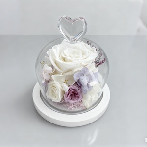 Campana <span class=keywords><strong>de</strong></span> Cristal Transparente con Base <span class=keywords><strong>de</strong></span> Madera para Exhibición Navideña, Campana <span class=keywords><strong>de</strong></span> Cristal Hecha a Mano, Portavelas, Globo Decorativo - Product Image 2