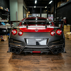 Nuevo Alerón Trasero de Fibra de Carbono Seca Estilo ZHONGHONG Top Secret 1.ª Generación para Nissan GT-R R35 2008-2019 - Product Image 6