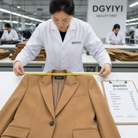 Setelan Blazer Wanita Ukuran Besar dengan Struktur Bahu Teratur, Kancing Tunggal, Celana Panjang Model Lebar, Ukuran AU 14 hingga 26