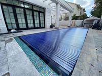 Energie sparende elektrische Schwimmbad abdeckung Lamellen Polycarbonat-Schwimmbad abdeckung