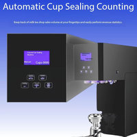 Machine de scellage entièrement automatique et intelligente de haute qualité pour boissons en conserve avec bouchon en aluminium, idéale pour les salons de thé et les cafés