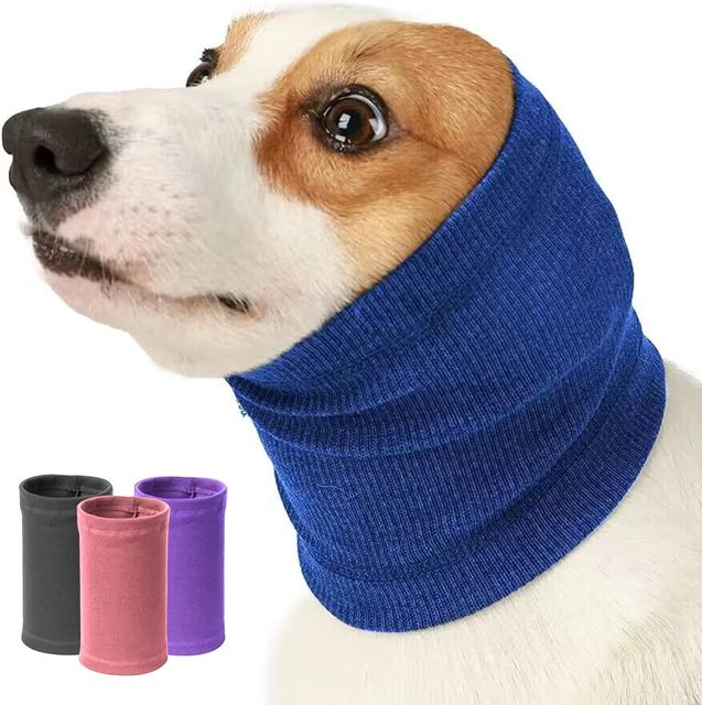 Dog Calming Hoodie Fireworks Ear Protection Head Muffs Hematoma Ear Wraps Head Muffs Dog Warp Protector Head Cover