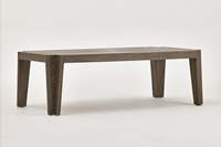Table basse minimaliste du milieu du siècle en chêne recyclé, table à manger et table basse en bois, adaptée aux meubles de salon de villa