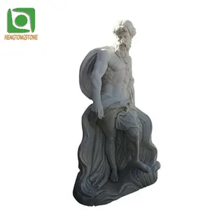 Индивидуальная мраморная знаменитая римская статуя Посейдона в наличии