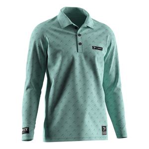 Camiseta de Golf de Manga Larga para Hombre, Sublimada, de Poliéster, Secado Rápido, con Estampado de Camuflaje Floral, Marca [Nombre de la Marca] - Product Image 3