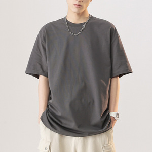 High Quality Cotton Custom T Shirt Men <b>Blank</b> Heavy <b>Weight</b> Loose Fit T shirt Printing Men's T-Shirts - Product Image 6