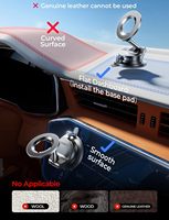 Support magnétique réutilisable LISEN pour téléphone de voiture, ventouse lavable pour tableau de bord, pare-brise, camion, salle de sport, iPhone 17 16 Pro