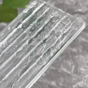 4毫米透明图案玻璃图案制造商图槽肋价格纹理装饰钢化面板莫鲁玻璃