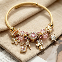 Gelang Zodiak Bintang Peri Lapis Emas Anti Air dari Baja Tahan Karat, Produk Terlaris Tiktok Fanhua Jewelry