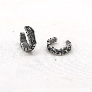 yunnique Skeleton <b>Cuff</b> <b>Earrings</b> Stainless Steel For Men And Women Non Pierced <b>Ear</b> Clips Retro European American Style - Product Image 5