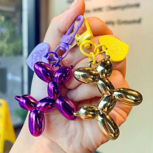 Colorful <b>Balloon</b> Dog Keychain Acrylic Pendant Necklace Keychain Bag Decorative Bracelet Accessories - Product Image 3