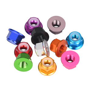 Écrou de blocage hexagonal en alliage d'aluminium M2-M8 avec anneau en nylon coloré pour réparation DIY - Product Image 2
