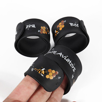 Personal isierte Großhandel Werbe geschenke Benutzer definierte Logo Lineal gedruckt Silikon Gummi Slap Snap Band für die Gesundheit