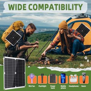 Panel solar monocristalino de 20W y 18V con doble USB para cargar teléfonos móviles en coches y barcos - Product Image 5