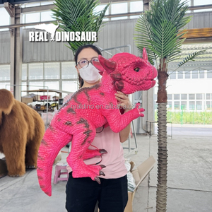 Marioneta de Mano de Dinosaurio Bebé Animatrónico Realista para Uso en Interiores/Exteriores en Parques de Aventuras y Centros Comerciales - Product Image 1