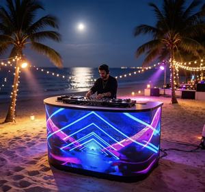 Mobile LED Screen With Convenient Movement Foldable LED DJ Booth for Event Exhibition Bar Club <b>Stage</b> - Product Image 2
