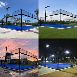Pista <span class=keywords><strong>de</strong></span> Pádel Profesional Panorámica, <span class=keywords><strong>Material</strong></span> <span class=keywords><strong>de</strong></span> Acero, Proveedor para Interiores y Exteriores - Product Image 5