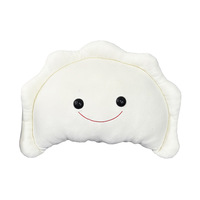 Nouvelle Coussin en Peluche Pierogi Transfrontalier, Design Boulette Polonaise, Jouet en Peluche avec Rembourrage en Coton PP et Emballage en Sac en Maille