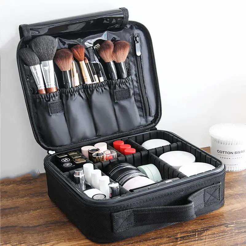 Hot Sale Custom Waterproof Brushes Makeup Bag Portable Beauty Professional Make up Case Travel Organizer Cosmetic Bag