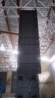 Subwoofers duales de 15 pulgadas, los mejores altavoces profesionales de matriz de línea de sistema de sonido pasivo de 3 vías para Iglesia