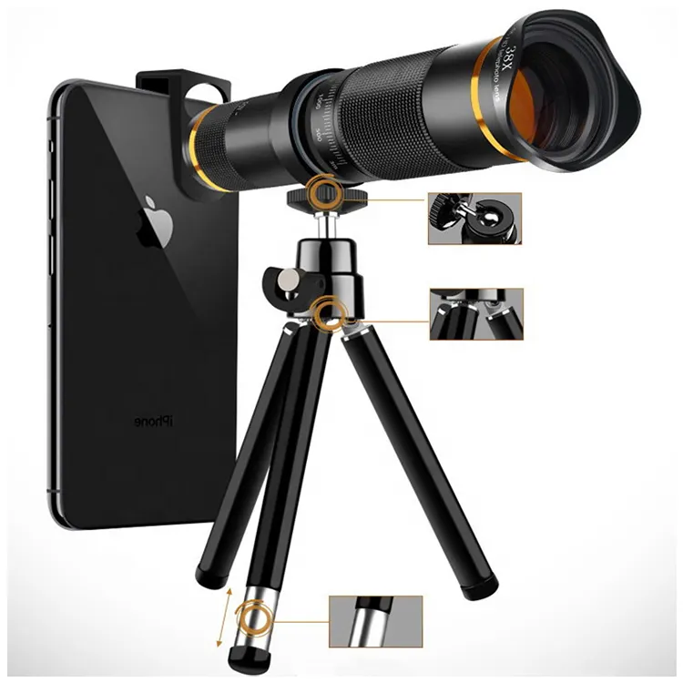 Universal 38X Zoom Mobile Phone Camera Telephoto Lens Kit for Smartphone