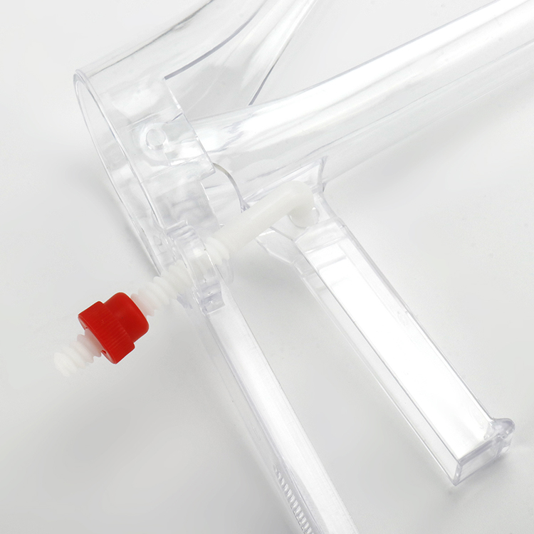Especulo vaginal desechable médico de ginecología Ce e Iso con tornillo lateral de plástico