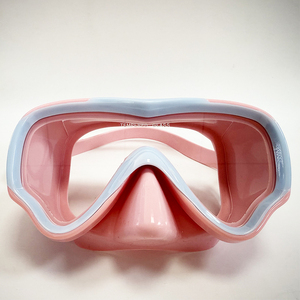 3 colori Standard OEM logo personalizzato colore materiale di alta qualità vetro temperato singola lente maschera subacquea per i bambini - Product Image 1
