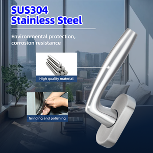 Maniglia di Bloccaggio per <span class=keywords><strong>Finestra</strong></span> a Doppia Apertura Interna AT115 in Acciaio Inox Resistente alle Alte Temperature - Product Image 4