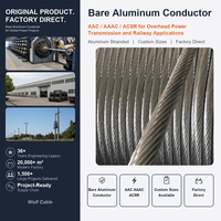 Fil conducteur en aluminium nu AAC AAAC ACSR pour lignes de transmission aériennes, applications pour centrales électriques et chemins de fer