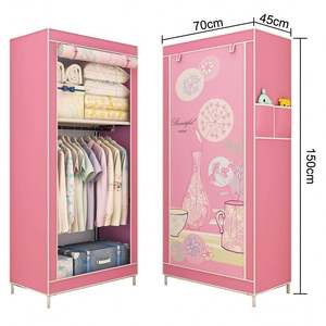 New Fabric Covered <strong>Canvas</strong> Nonwoven <strong>Wardrobe</strong> - Product Image 5