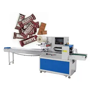 Automatic food chocolate soap plastic bag flow pillow packing machine Candy Horizontal Packing Machine