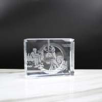 Trophée en cristal vierge K9 pour la gravure au laser ou l'impression UV Cadre photo en verre Premium Creative Crystal Award