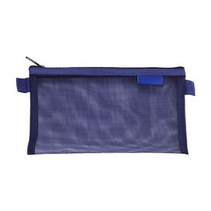 Purple Large-Capacity Pencil case Transparent Mesh Stationery <b>Bag</b> Custom logo Color Stationery Document <b>Bag</b> for Student - Product Image 2