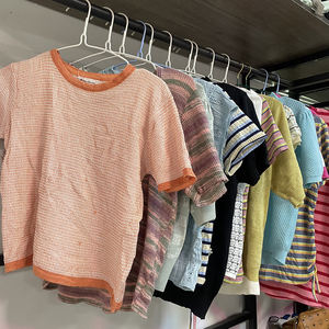 Suéter <span class=keywords><strong>de</strong></span> invierno <span class=keywords><strong>de</strong></span> manga corta para <span class=keywords><strong>mujer</strong></span> coreana, ropa usada, gran oferta <span class=keywords><strong>en</strong></span> Tailandia, pantalones cortos <span class=keywords><strong>de</strong></span> punto - Product Image 6