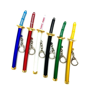 16cm japon dessin animé Anime une pièce Zoro métal <span class=keywords><strong>épée</strong></span> arme modèle porte-clés en gros - Product Image 1