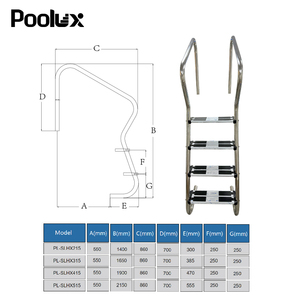 2024 precio de fábrica MÁS NUEVO Equipo de piscina Accesorios escalera de piscina - Product Image 1