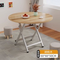Klappbarer Esszimmertisch, modernes MDF-Holzimitat, platzsparend, faltbar