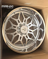 Jantes forgées polies à déport profond 20x10 20x12 22x10 22x12 24x14 26x16 8x180 8x170 8x165 pour GMC Denali Sierra Chevy Pickup